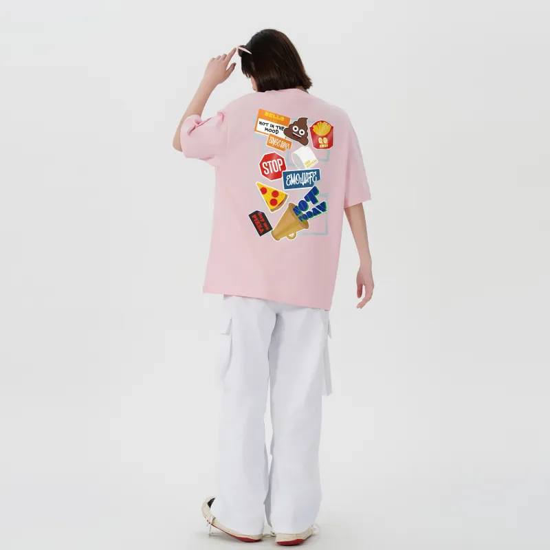 Emoji Short Sleeved T Shirts Unisex-13