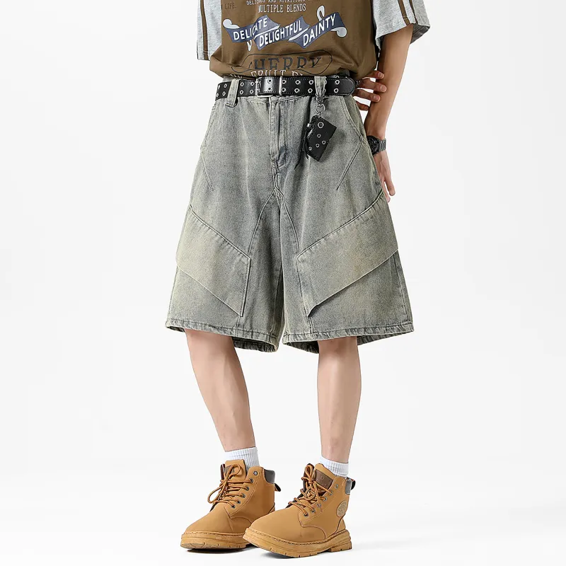 Emoji Denim Shorts Unisex-9