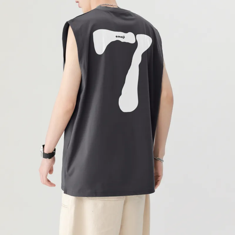 Emoji Tank Tops Unisex-17