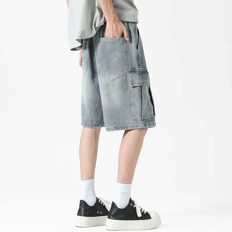 Emoji Denim Shorts Unisex-9