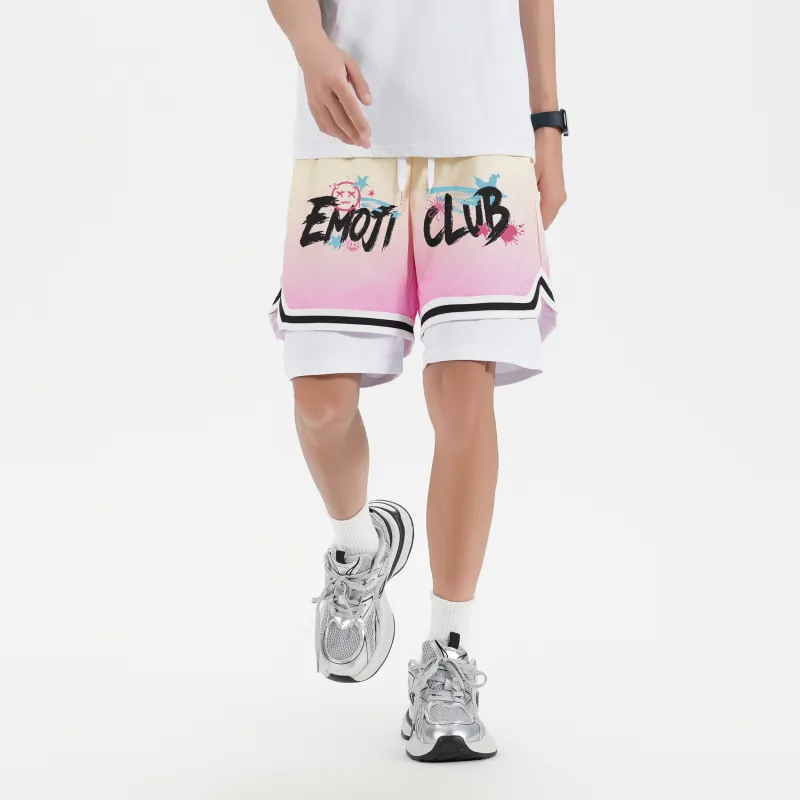 Emoji Basketball Shorts Unisex-19