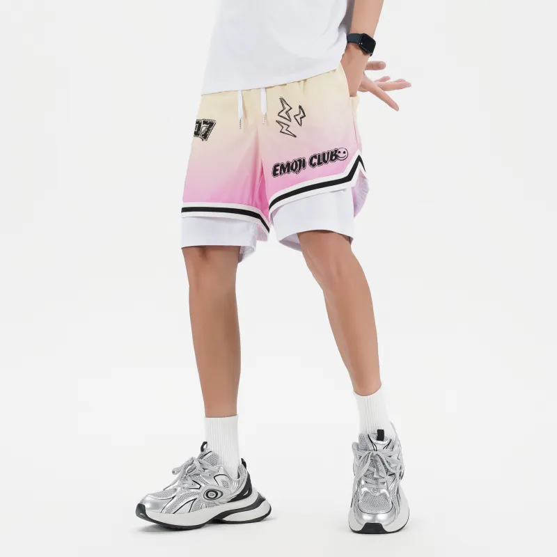 Emoji Basketball Shorts Unisex-18