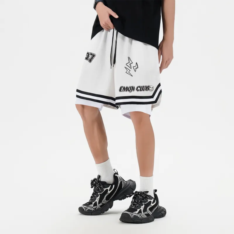 Emoji Basketball Shorts Unisex-7
