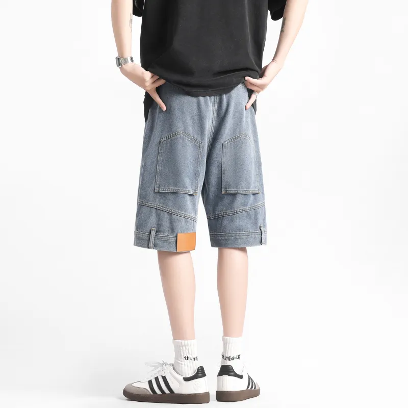 Emoji Denim Shorts Unisex-3
