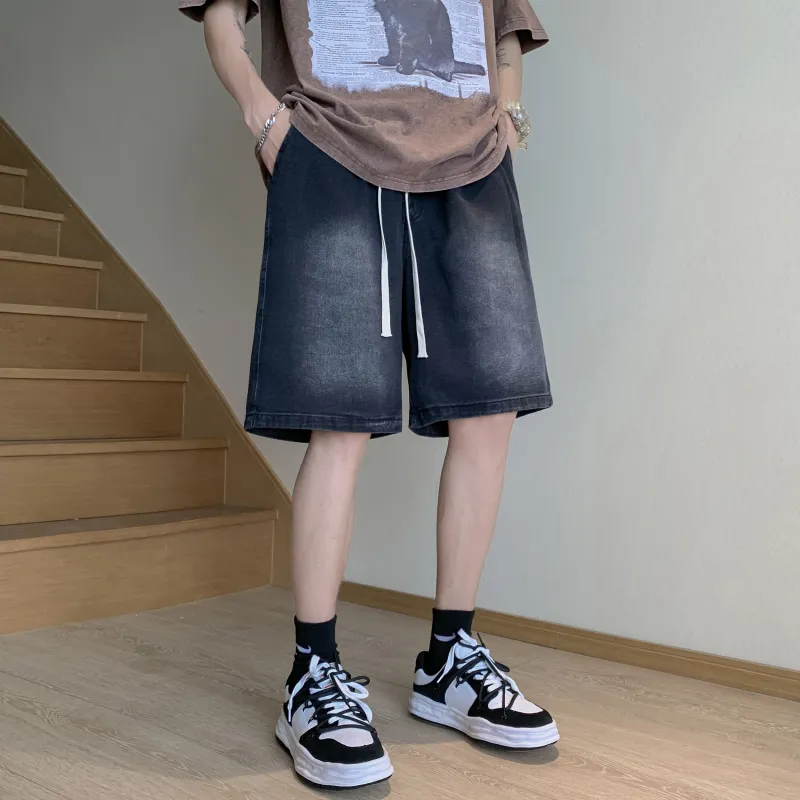 Emoji Denim Shorts Unisex-2