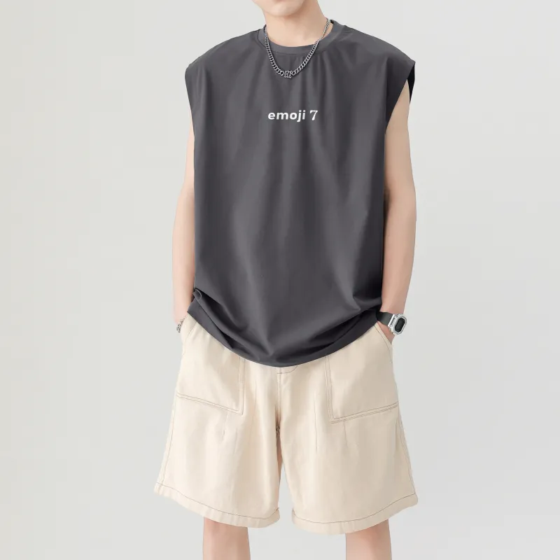 Emoji Tank Tops Unisex-16