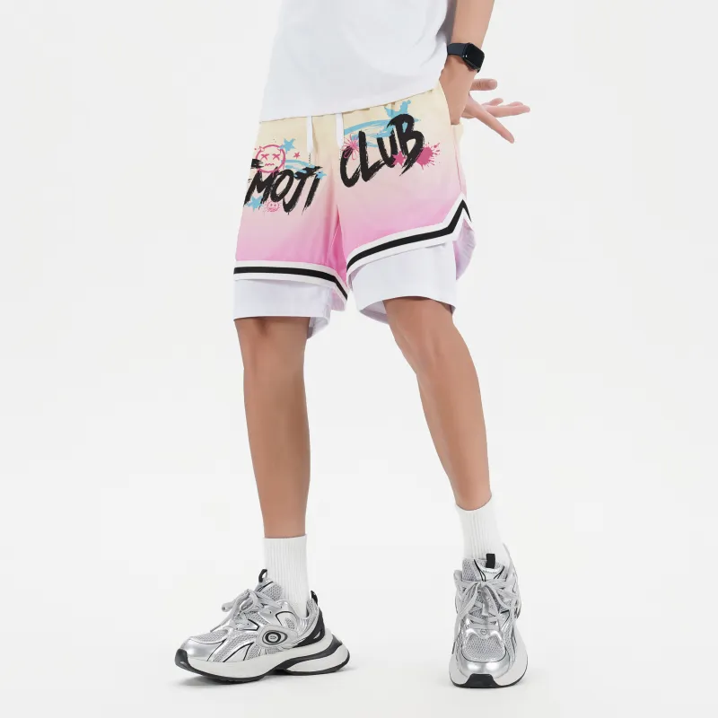 Emoji Basketball Shorts Unisex-18