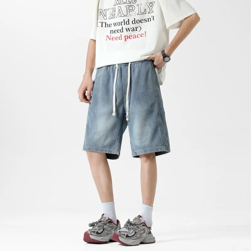 Emoji Denim Shorts Unisex-3