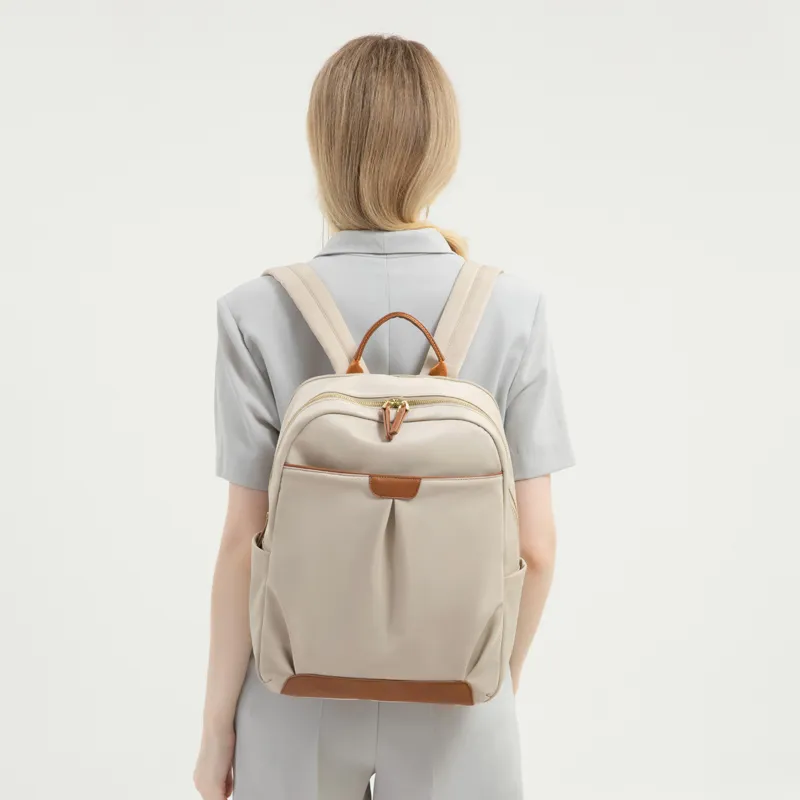 TGURU Oxford Backpack Regular Women's Black/Gray/Brown-3
