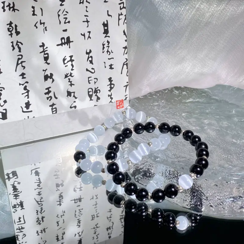 Carp Crystals Obsidian Jade Bracelets Unisex-4
