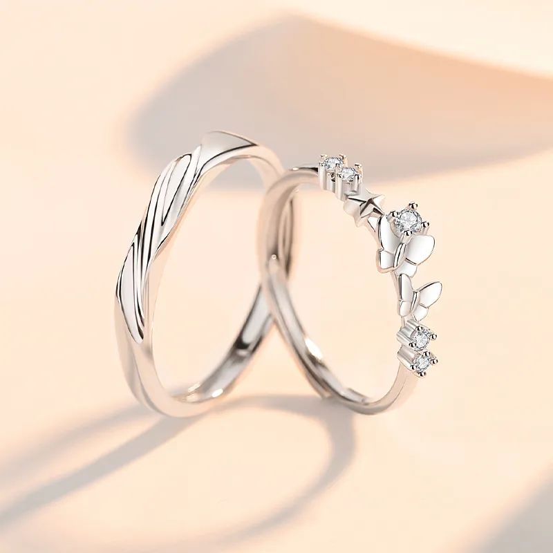 Treasure Flaws S999 Fine Silver Rings Unisex-5