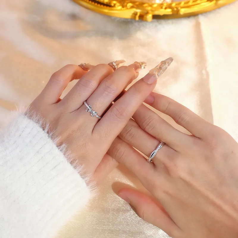 Treasure Flaws S999 Fine Silver Rings Unisex-3
