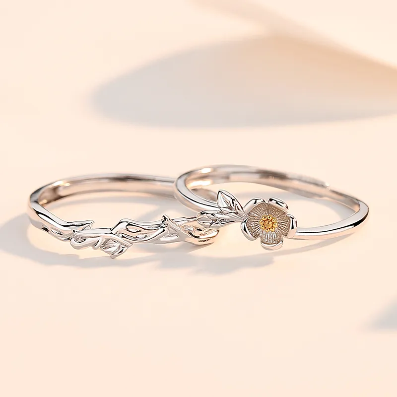 Treasure Flaws S999 Fine Silver Rings Unisex Silver White-1