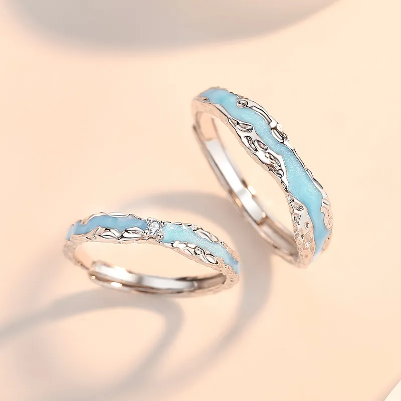 Treasure Flaws S999 Fine Silver Rings Unisex Silver White-1