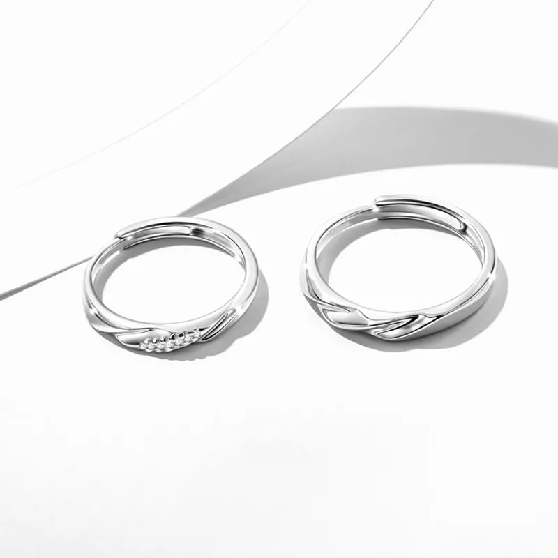 Treasure Flaws S999 Fine Silver Rings Unisex Silver-5