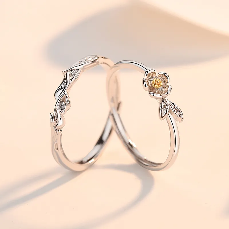 Treasure Flaws S999 Fine Silver Rings Unisex Silver White-5