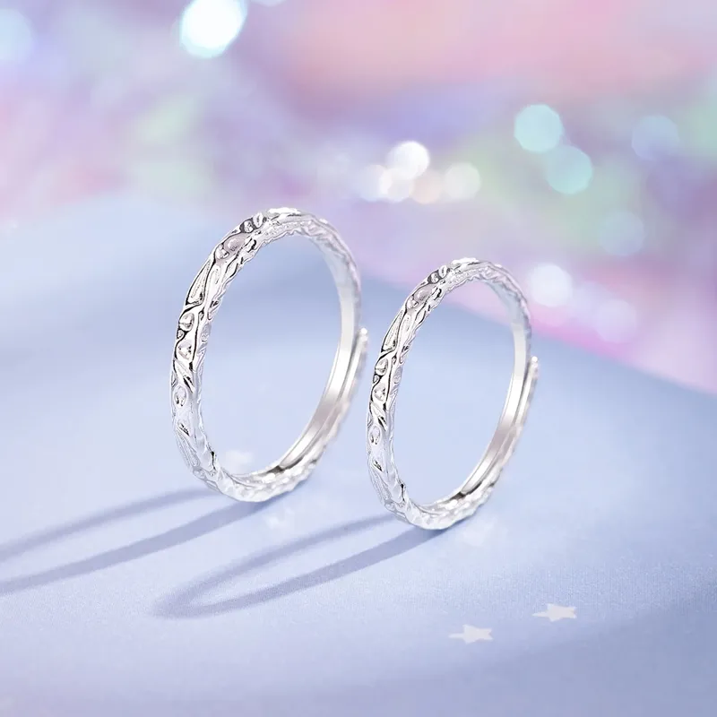 Treasure Flaws S999 Fine Silver Rings Unisex Silver-2