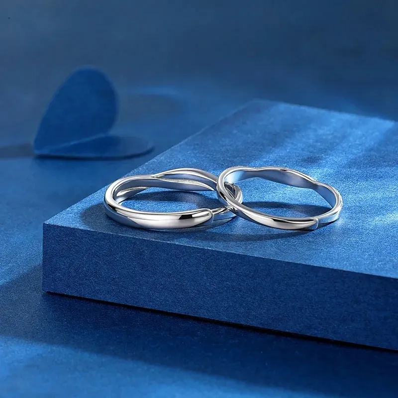 Treasure Flaws S999 Fine Silver Rings Unisex Silver-3