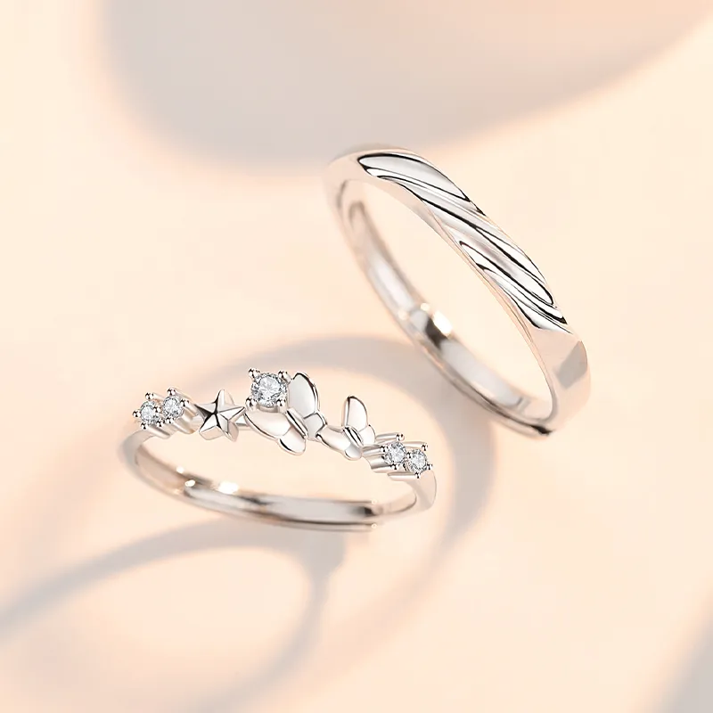 Treasure Flaws S999 Fine Silver Rings Unisex-1