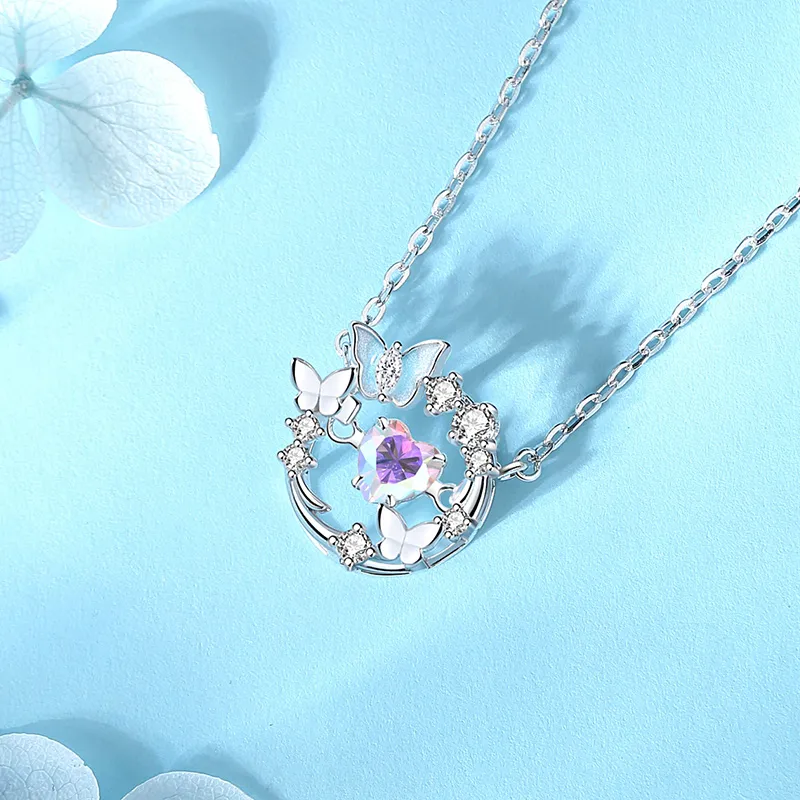 Treasure Flaws S999 Fine Silver Necklaces Women's Silver White-5