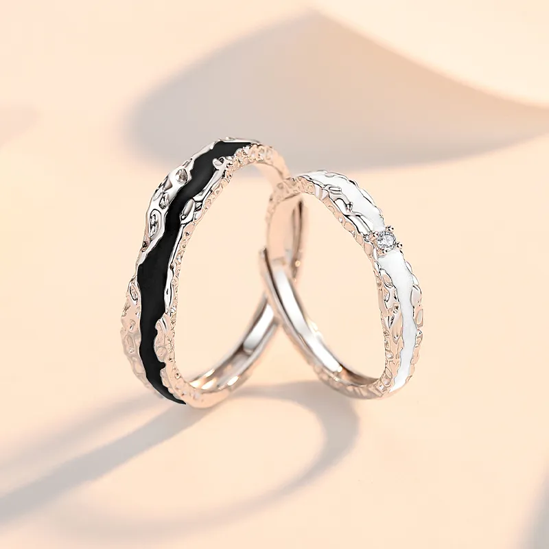 Treasure Flaws S999 Fine Silver Rings Unisex-5