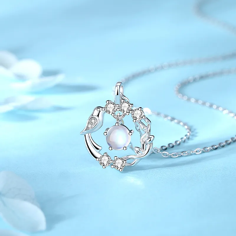 Treasure Flaws S999 Fine Silver Necklaces Women's Silver White-4