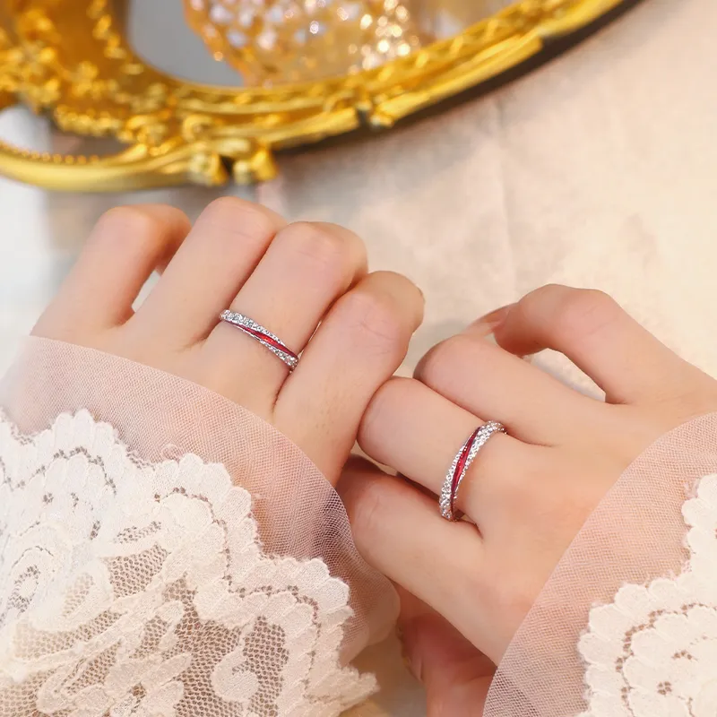 Treasure Flaws S999 Fine Silver Rings Unisex Silver White-4