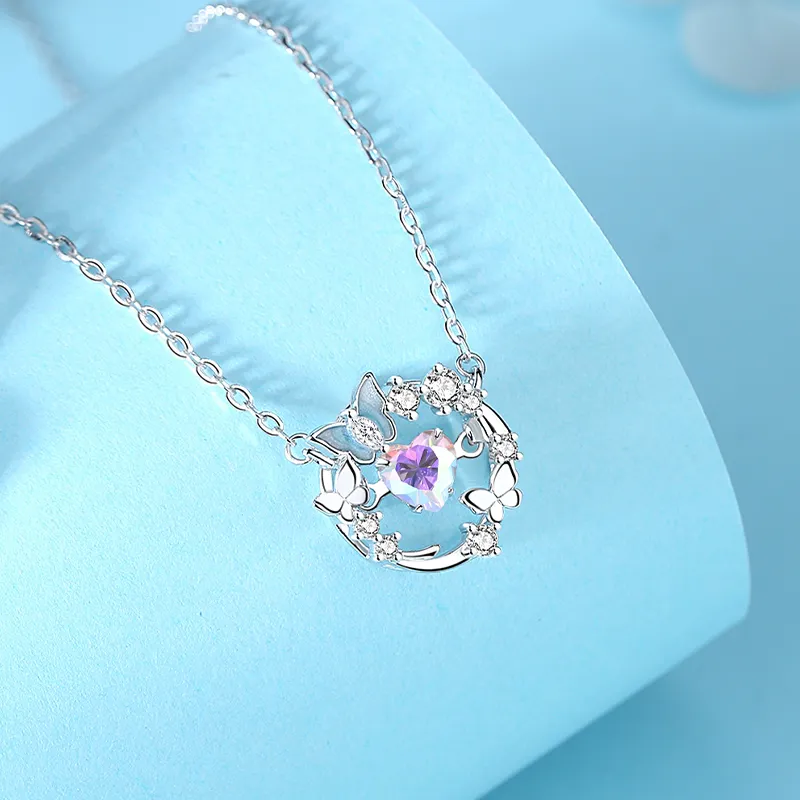 Treasure Flaws S999 Fine Silver Necklaces Women's Silver White-2