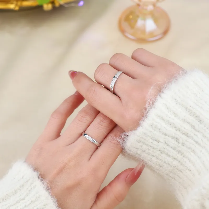 Treasure Flaws S999 Fine Silver Rings Unisex-3
