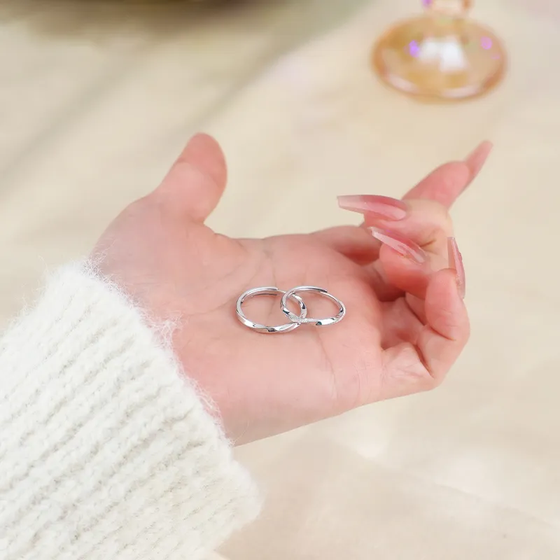 Treasure Flaws S999 Fine Silver Rings Unisex Silver-4