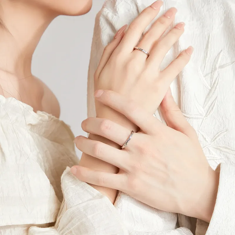 Treasure Flaws S999 Fine Silver Rings Unisex Silver-3