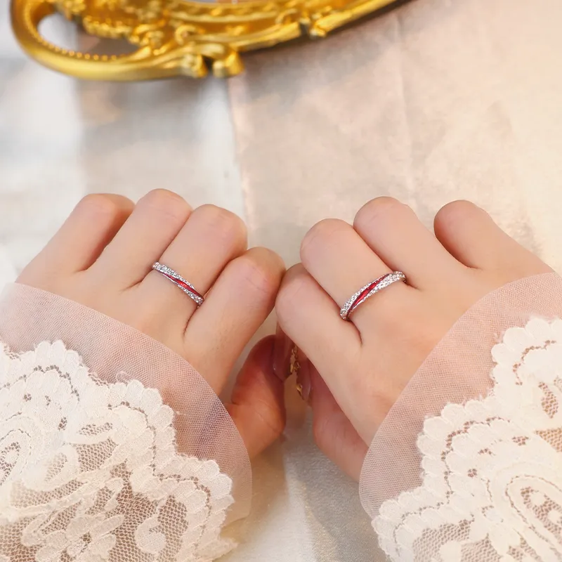 Treasure Flaws S999 Fine Silver Rings Unisex Silver White-3