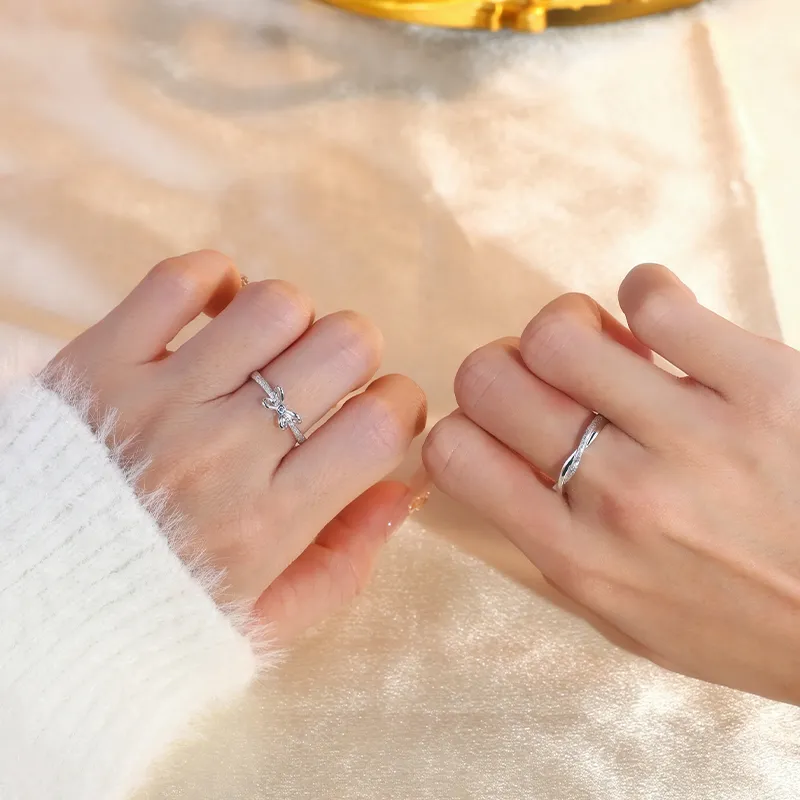Treasure Flaws S999 Fine Silver Rings Unisex-4