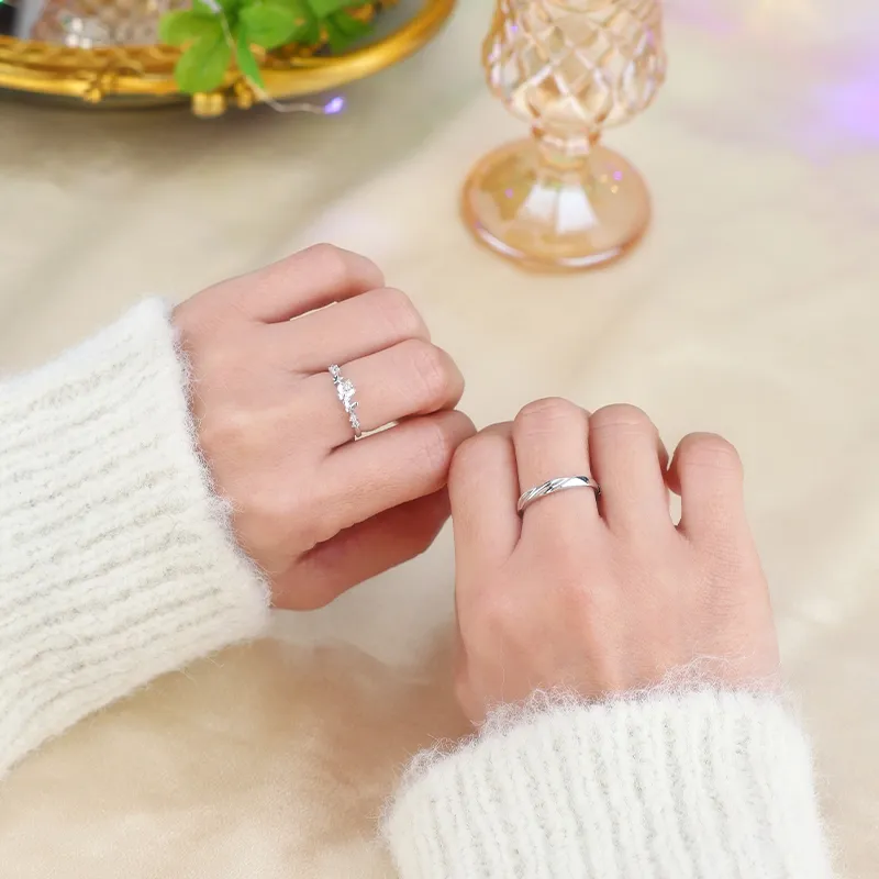 Treasure Flaws S999 Fine Silver Rings Unisex-3