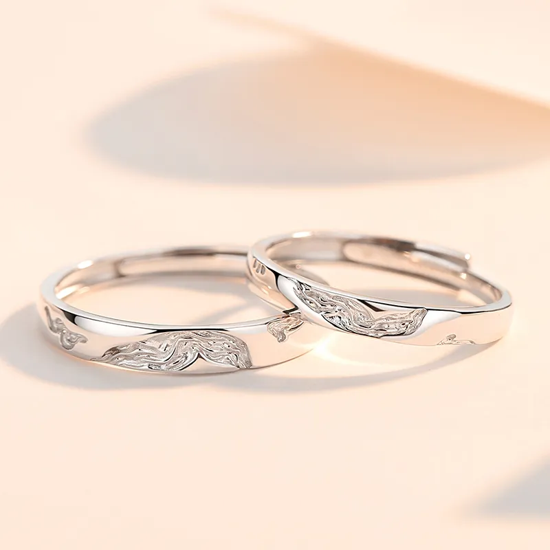 Treasure Flaws S999 Fine Silver Rings Unisex-2