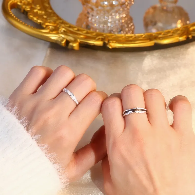 Treasure Flaws S999 Fine Silver Rings Unisex-3