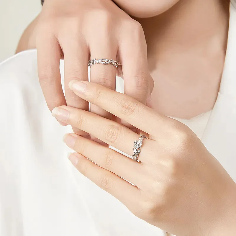 Treasure Flaws S999 Fine Silver Rings Unisex Silver-4