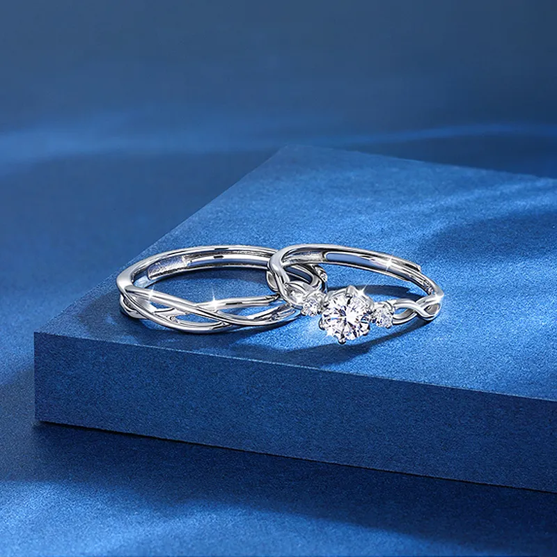 Treasure Flaws S999 Fine Silver Rings Unisex Silver-1