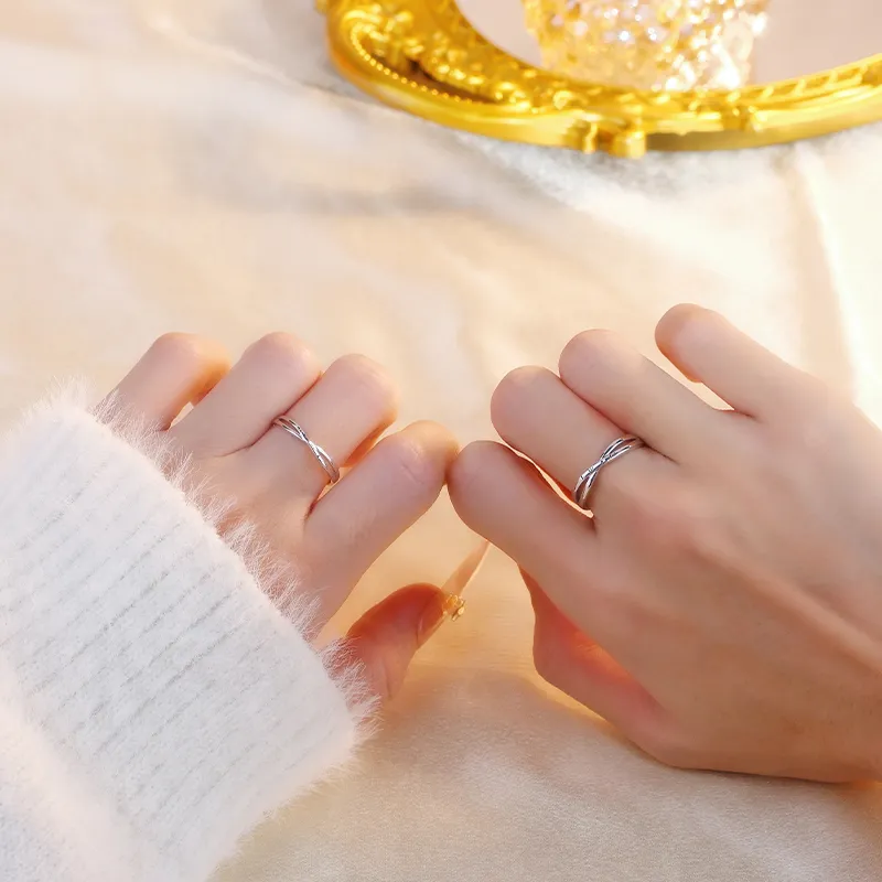 Treasure Flaws S999 Fine Silver Rings Unisex-3