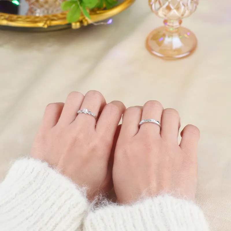 Treasure Flaws S999 Fine Silver Rings Unisex-4