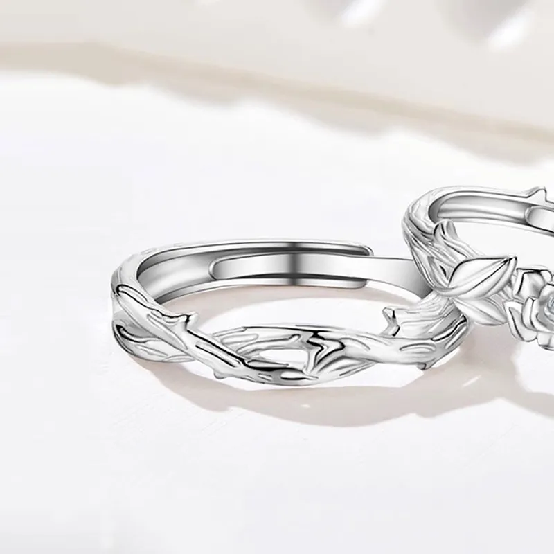 Treasure Flaws S999 Fine Silver Rings Unisex Silver-5
