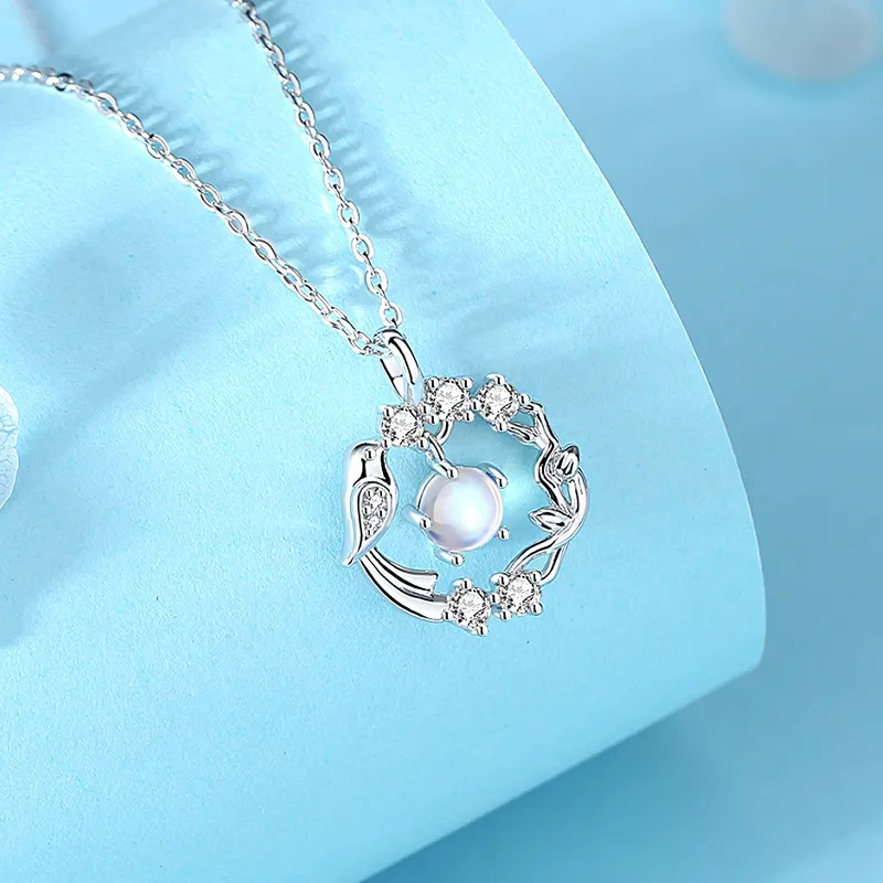 Treasure Flaws S999 Fine Silver Necklaces Women's Silver White-2