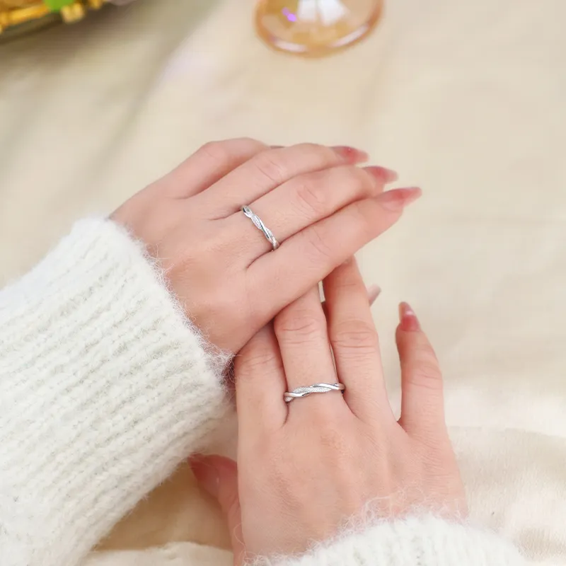 Treasure Flaws S999 Fine Silver Rings Unisex Silver-3