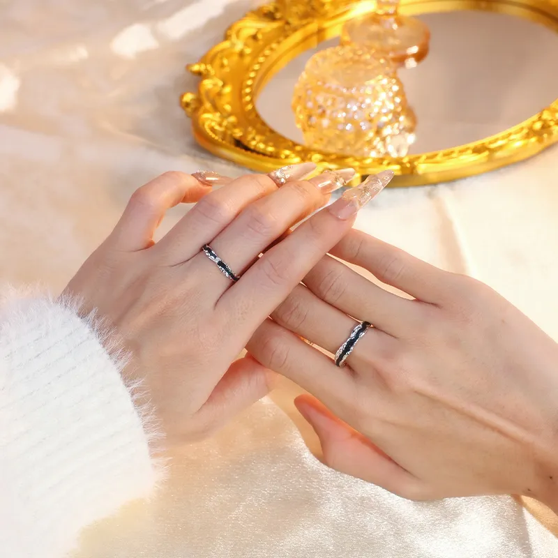 Treasure Flaws S999 Fine Silver Rings Unisex Silver-3