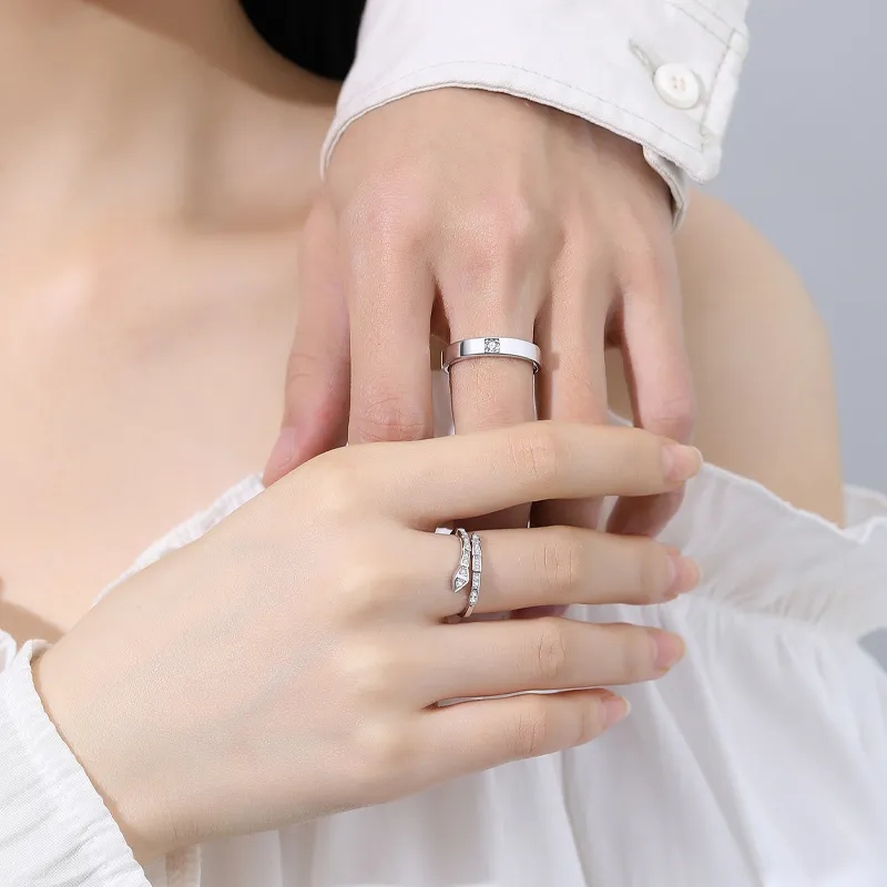 Treasure Flaws S925 Silver Rings Unisex Silver-4