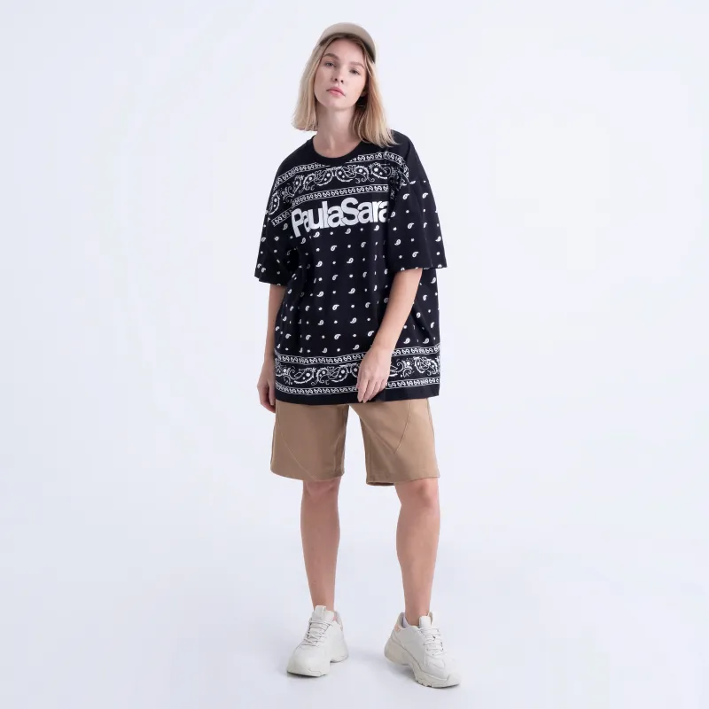 PAULASARA Short Sleeved T Shirts Unisex Black-5