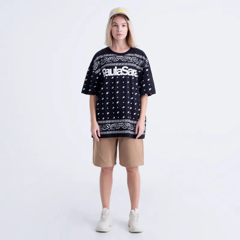 PAULASARA Short Sleeved T Shirts Unisex Black-3