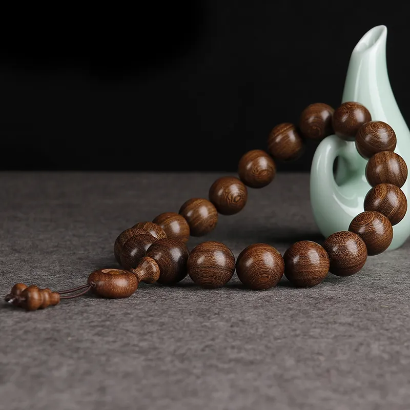 Is Here Golden Sandalwood Bracelets Unisex-1