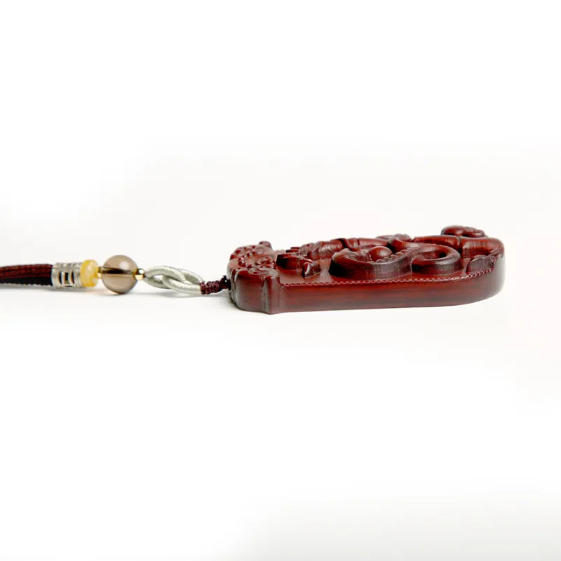 Is Here Pterocarpus Necklaces Unisex-5