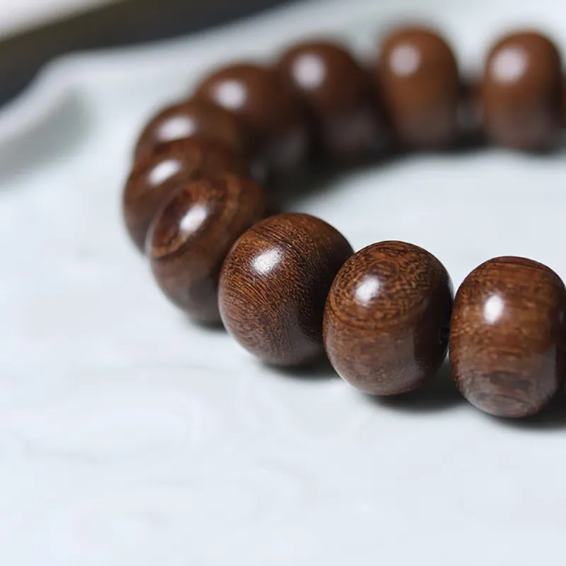 Is Here Golden Sandalwood Bracelets Unisex-4